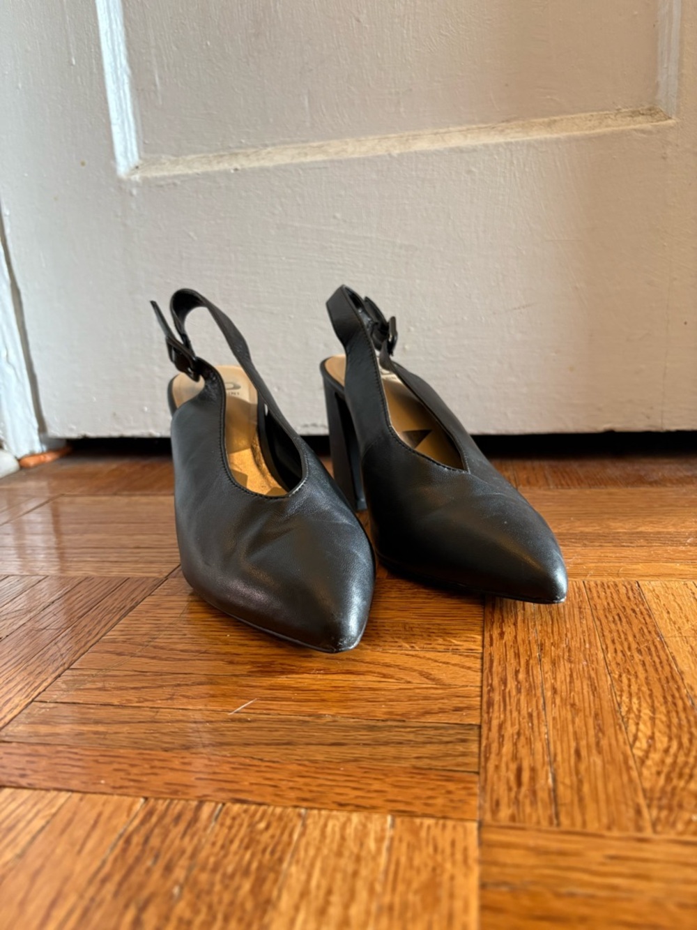 Gianni Bini Pointed Slingback Heels - Black
